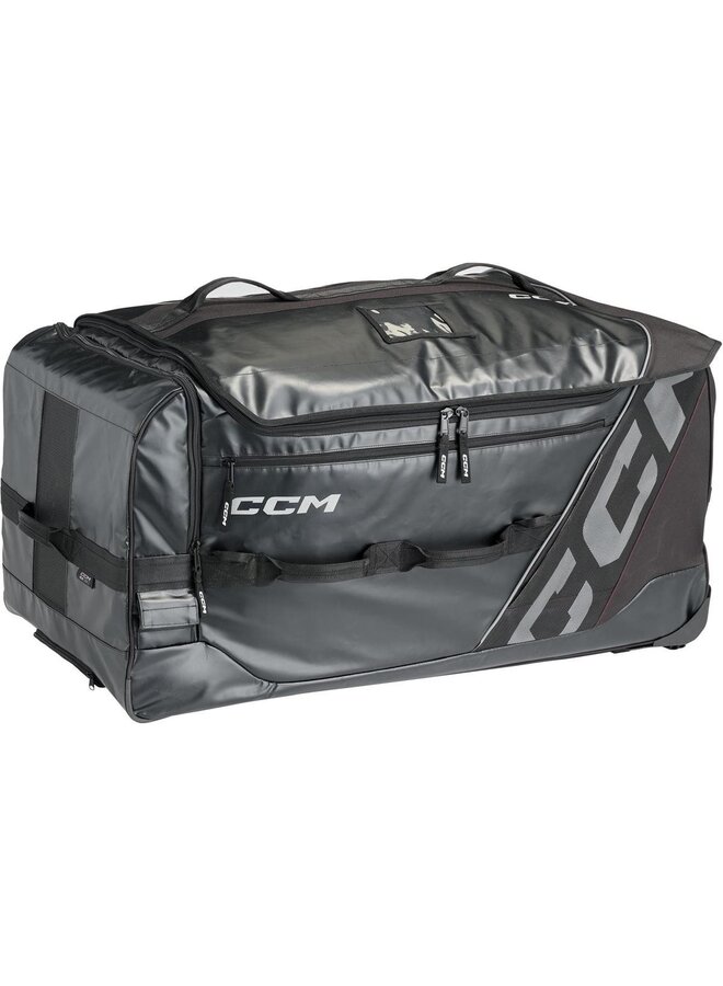 2025 CCM WHEELED GOALIE BAG 40" BLACK/WHITE