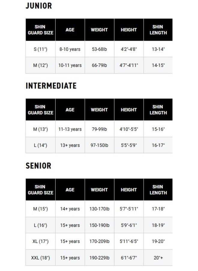 2025 BAUER SG VAPOR X-LTX PRO SHIN PAD INTR