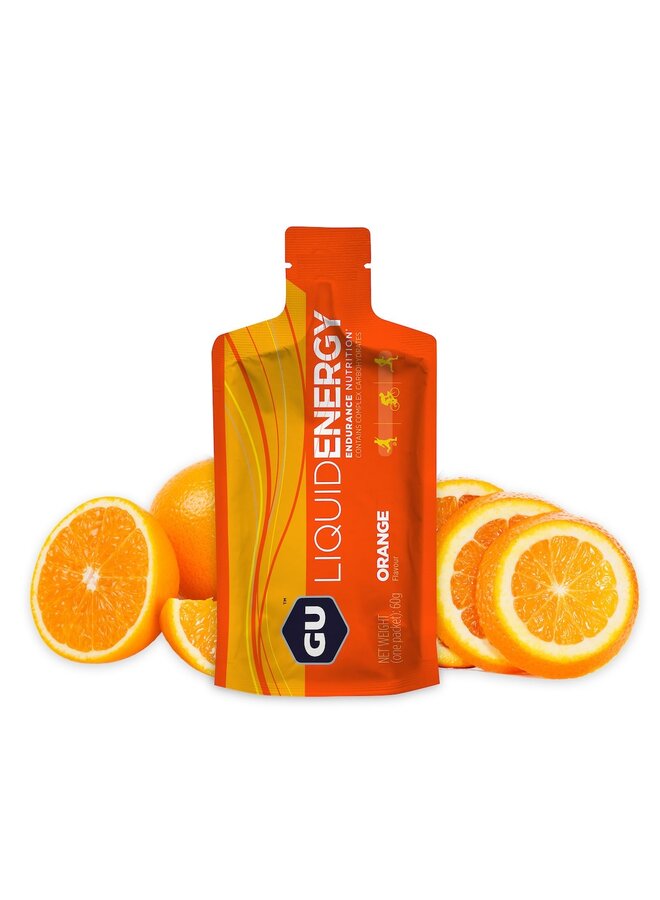 GU ENERGY LIQUID ENERGY ORANGE NO CAFFEINE  60G