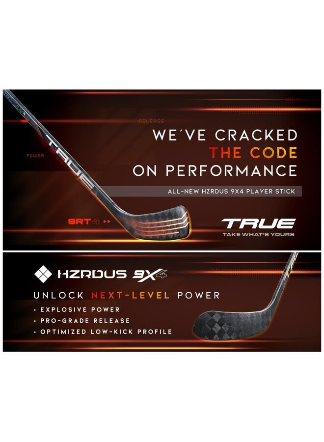 2025 TRUE HZRDUS 9X4 STK NHL PRO STOCK  *NO WARRANTY*