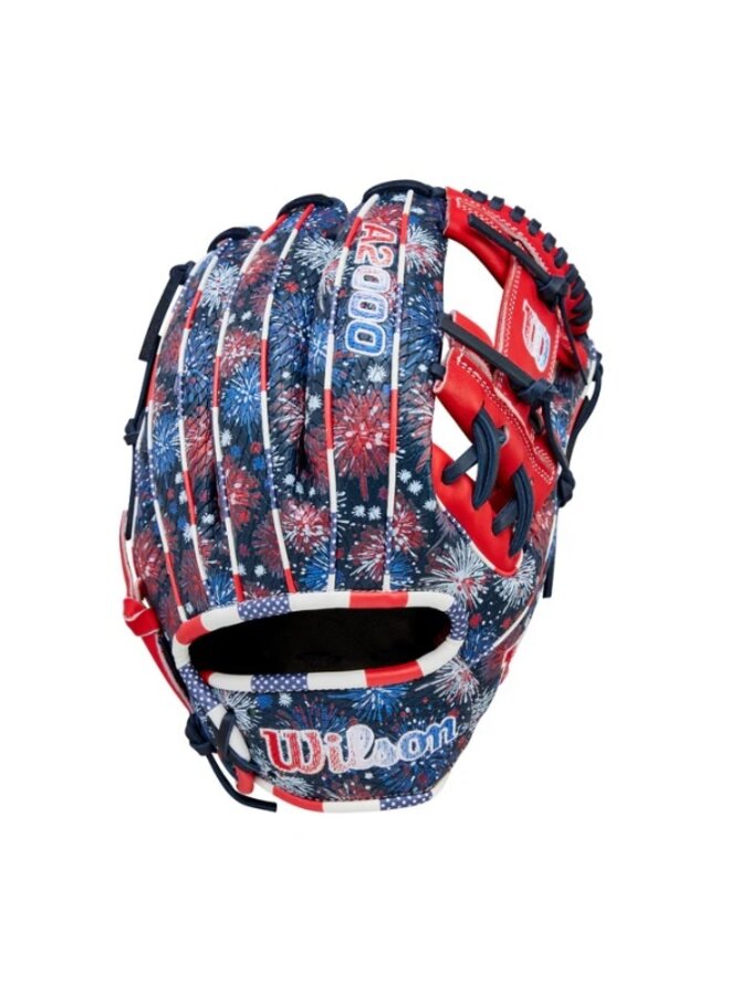 2025 WILSON A2000 1975 FIREWORK 11.75" GLOVE GOTM JULY RED/FIREWORK/NAVY