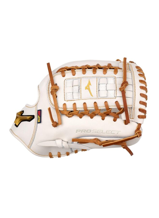Mizuno GPSF-11D Pro Select FP, Premium Pitcher 12" Fastpitch Glove White