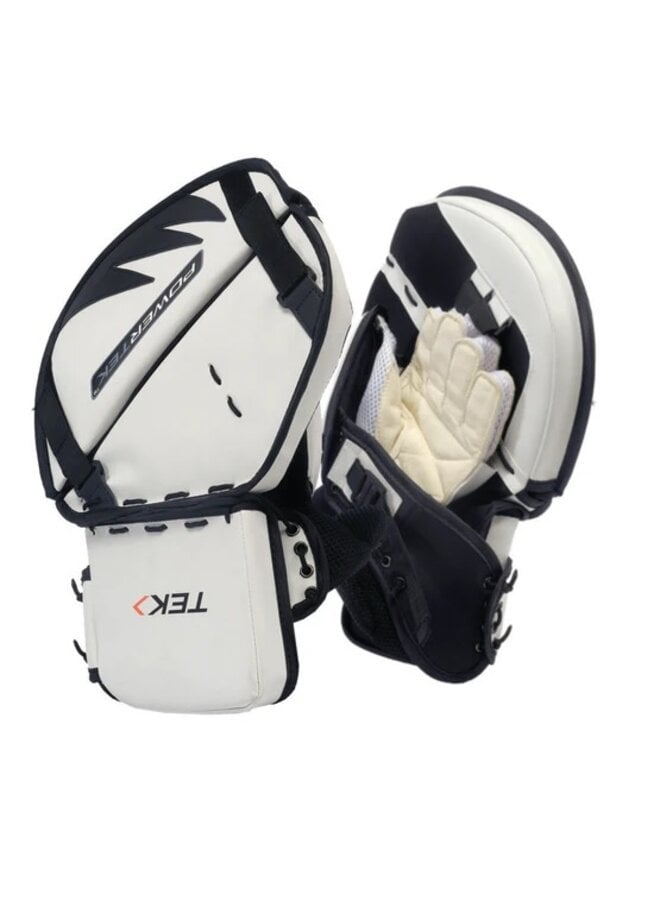 Tek2sport V5.0 Barikad Ringette Goalie Trapper Senior - White / Black -  Regular
