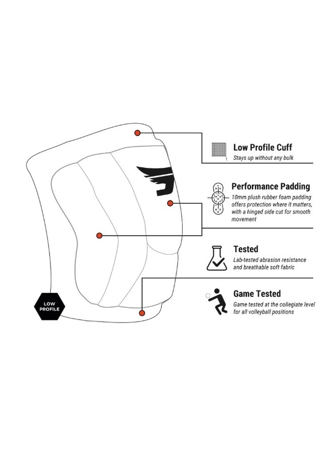 JUMPLETE VOLLETE VOLLEYBALL KNEE PADS (PAIR)