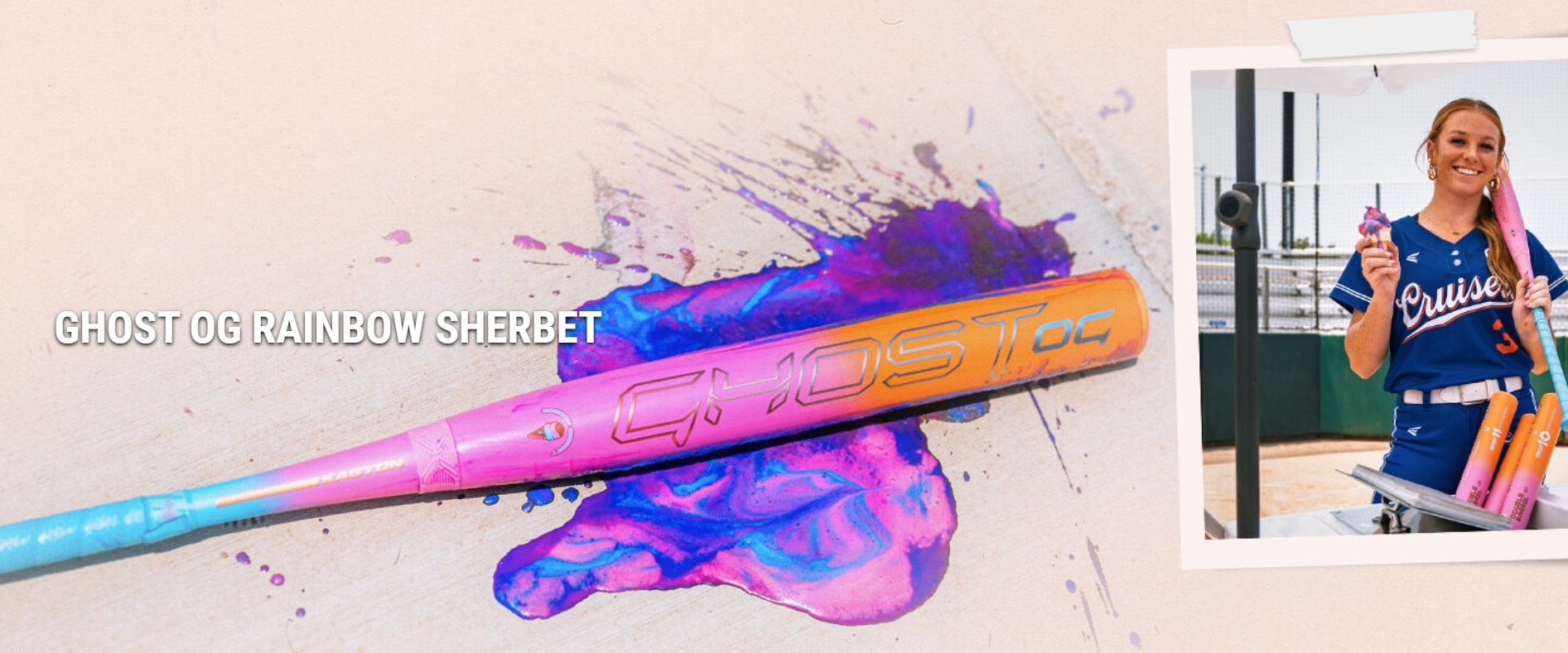 easton rainbow sherbert bats