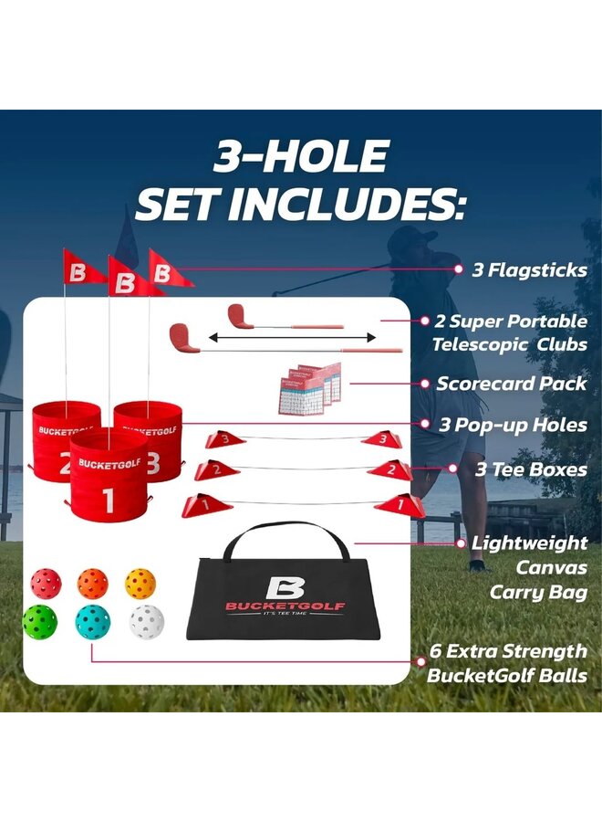 BUCKETGOLF 3 HOLE BUNDLE