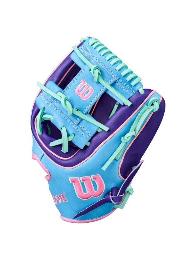 2025 WILSON A2000 A2K 1720 11.5" GLOVE GOTM OCT PURPLE / SKY BLUE
