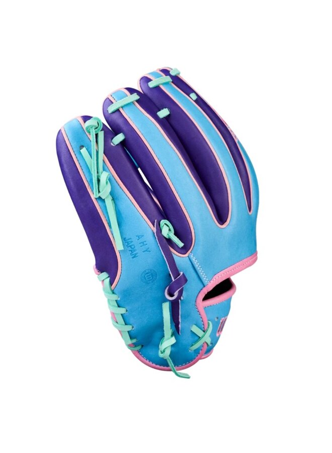 2025 WILSON A2000 A2K 1720 11.5" GLOVE GOTM OCT PURPLE / SKY BLUE