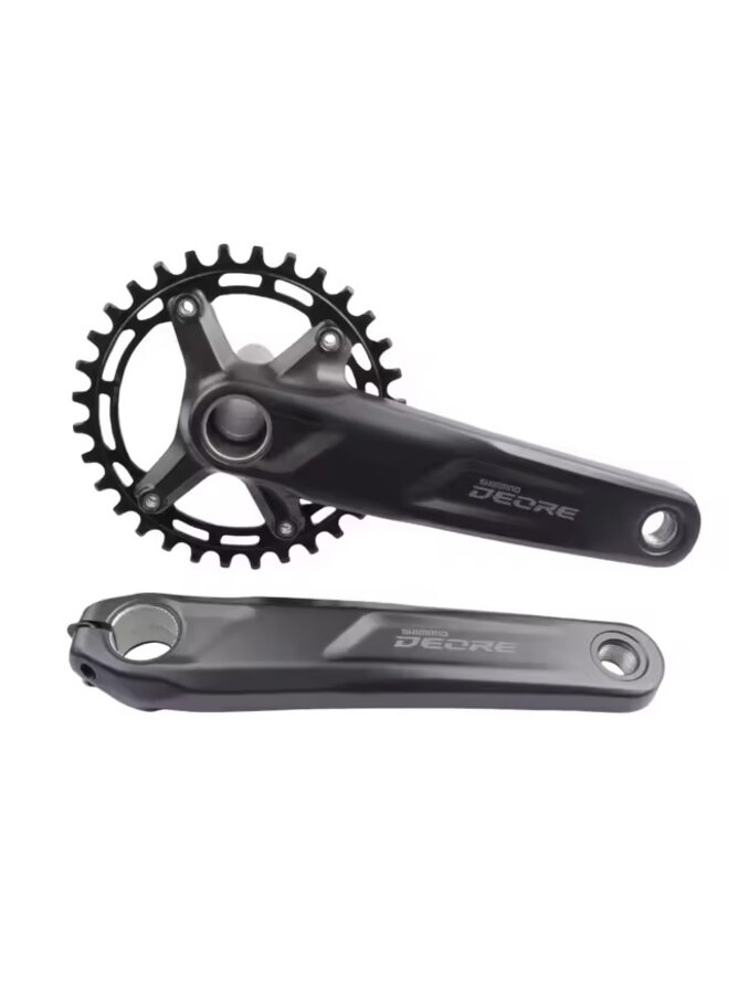 SHIMANO FRONT CHAINWHEEL, FC-M5100-1, DEORE, FOR REAR 10/11-SPEED, 2-PCS FC, 175MM, 30T W/O CG, W/O BB PARTS, FOR CHAIN LINE 52MM ONE