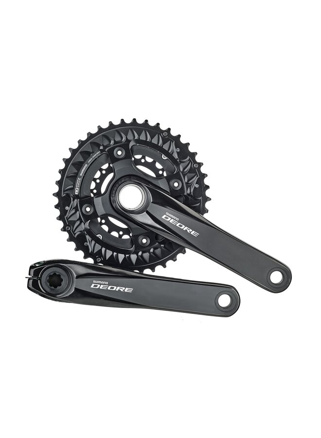 SHIMANO FRONT CHAINWHEEL, FC-M6000-3, DEORE, FOR REAR 10-SPEED, 2-PCS FC, 175MM 40-30-22T W/O CHAIN GUARD, W/O BB ONE