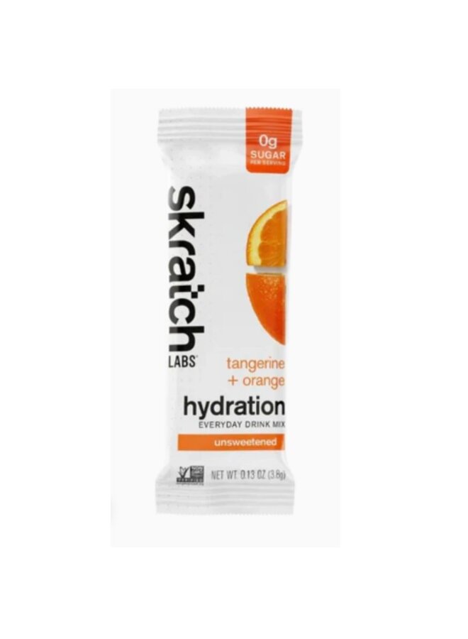 SKRATCH LABS HYDRATION EVERYDAY DRINK MIX TANGERINE/ORANGE SINGLE SERVE