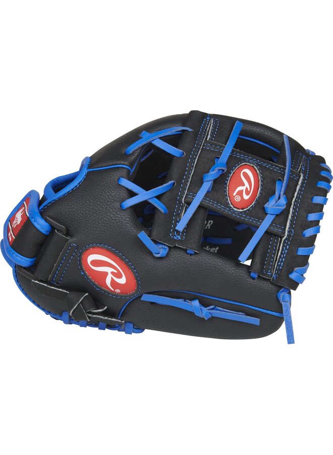 Rawlings Junior Playmaker - 11" Baseball Glove Black/Royal