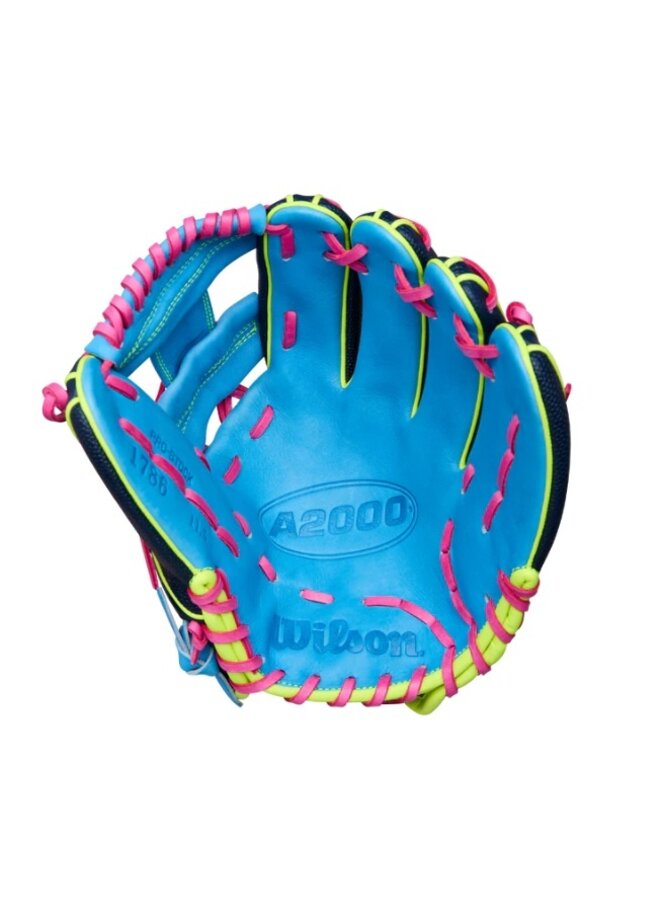 WILSON WINTER A2000 1786SS 11.5" BLUE / SKY BLUE OP BASEBALL GLOVE