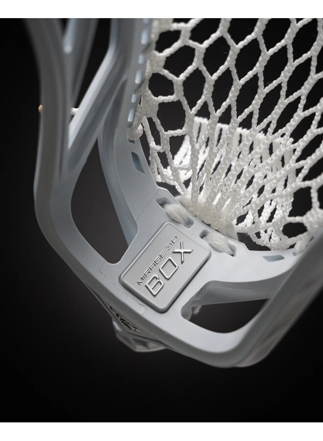 ECD MIRAGE 3.0 BOX LACROSSE HEAD UNSTRUNG  WHITE