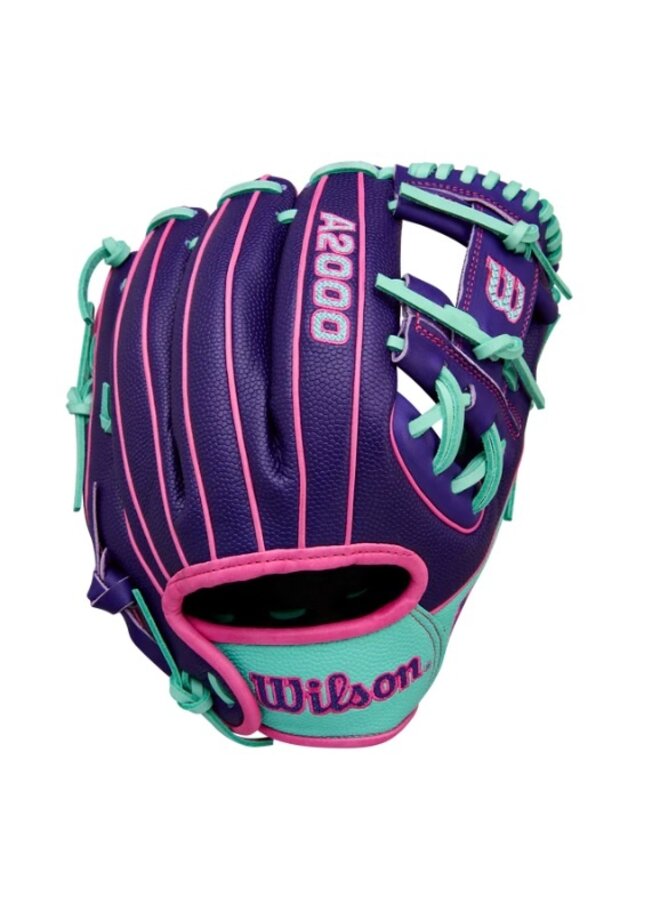 WILSON WINTER A2000 DP15SS 11.5" PURPLE / SEAFOAM BASEBALL GLOVE