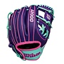 WILSON WINTER A2000 DP15SS 11.5" PURPLE / SEAFOAM BASEBALL GLOVE