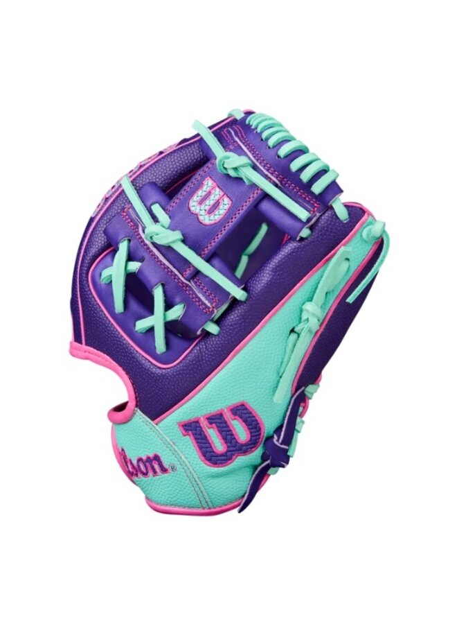 WILSON WINTER A2000 DP15SS 11.5" PURPLE / SEAFOAM BASEBALL GLOVE