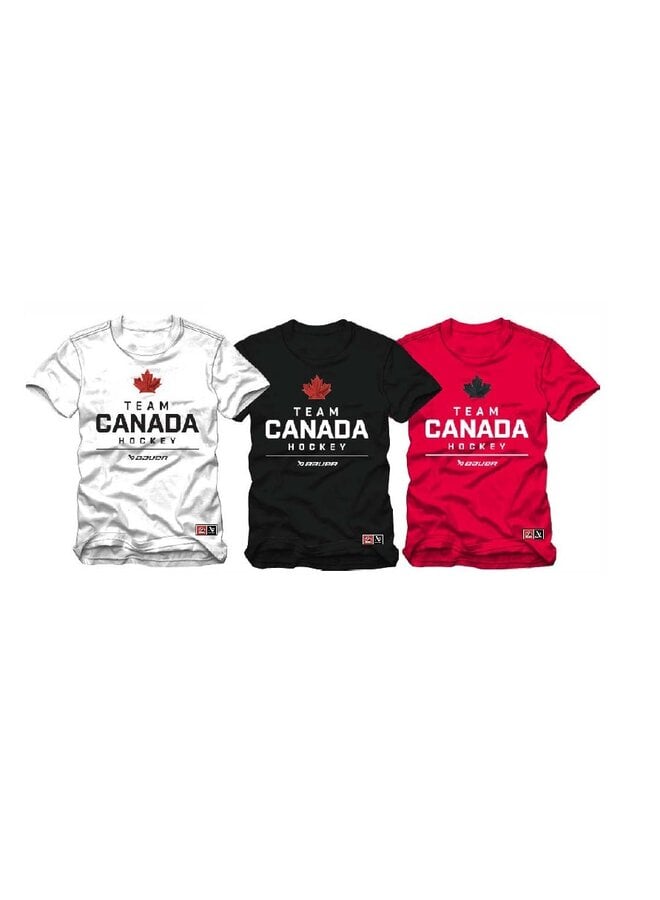BAUER HOCKEY CANADA OLYMPIC STACKED TEE SR