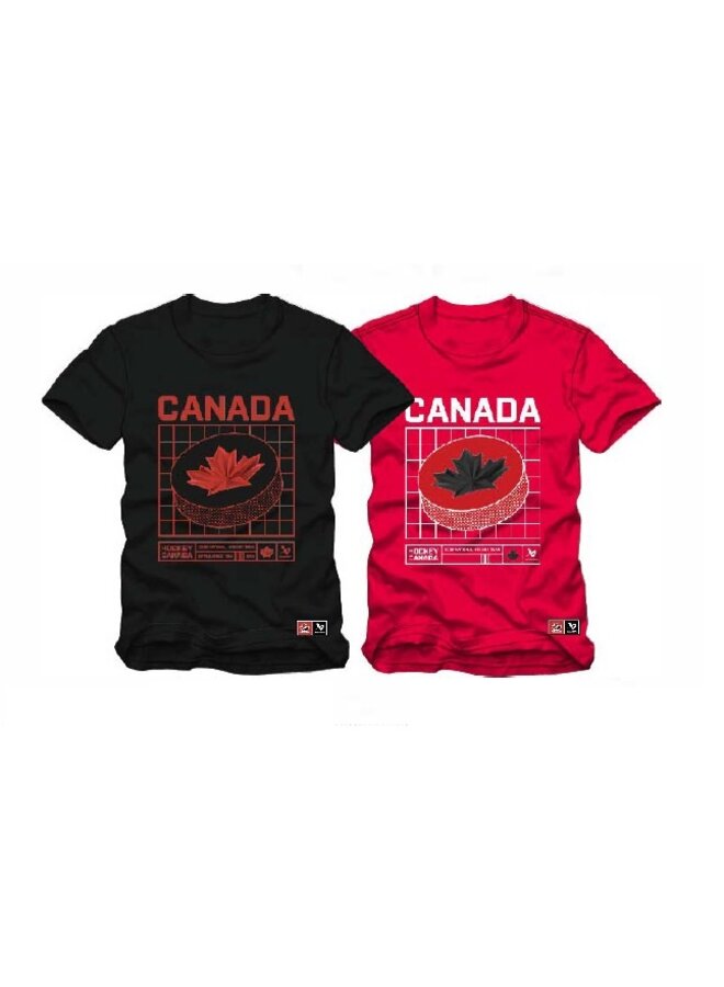 BAUER HOCKEY CANADA OLYMPIC PUCK TEE YTH