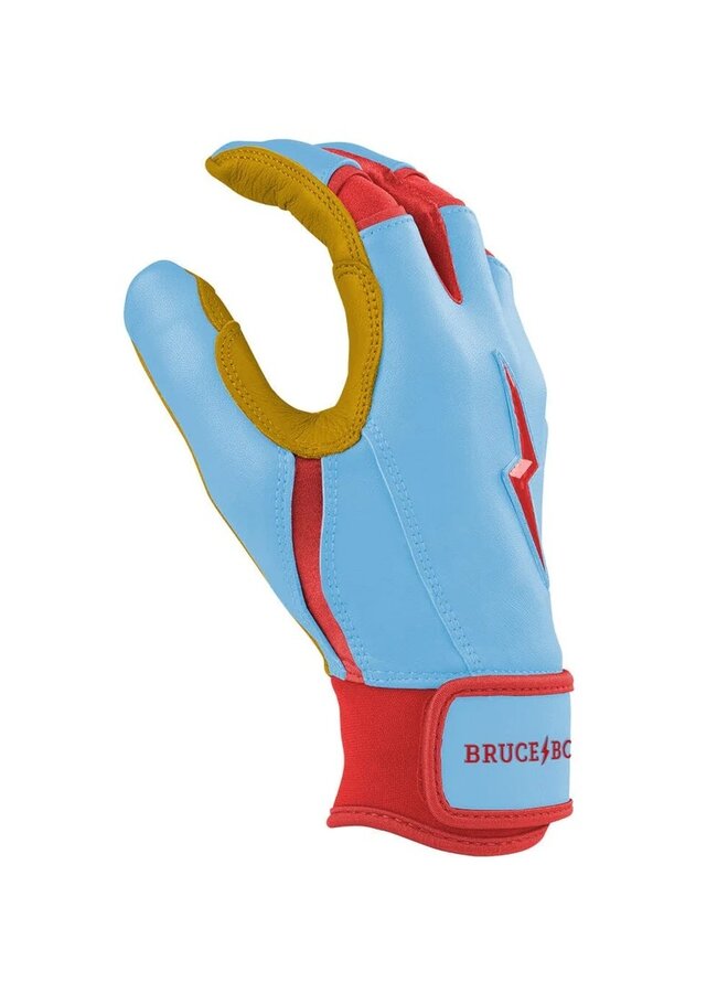 BRUCE BOLT SIGNATURE SERIES SHORT CUFF BATTING GLOVES YTH