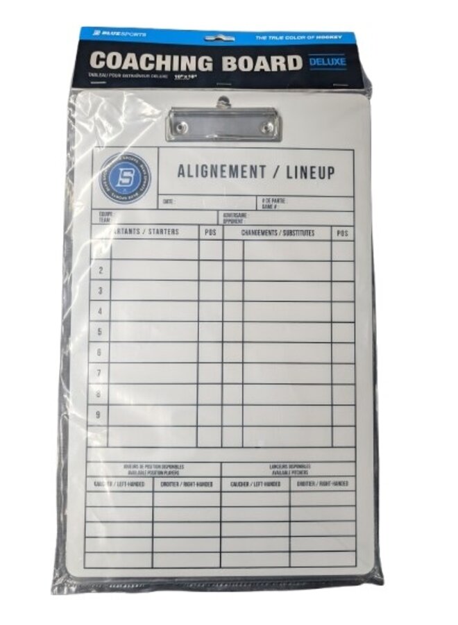 BLUE SPORTS BASEBALL COACHING BOARD 10" X 16"