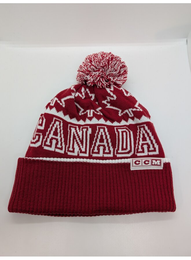CCM BEANIE TOQUE CCC CANADA ADULT OSFA BLACK