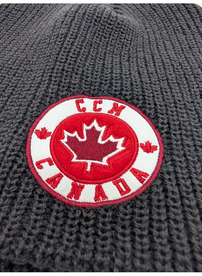 CCM POM TOQUE CCC CANADA ADULT OSFA RED