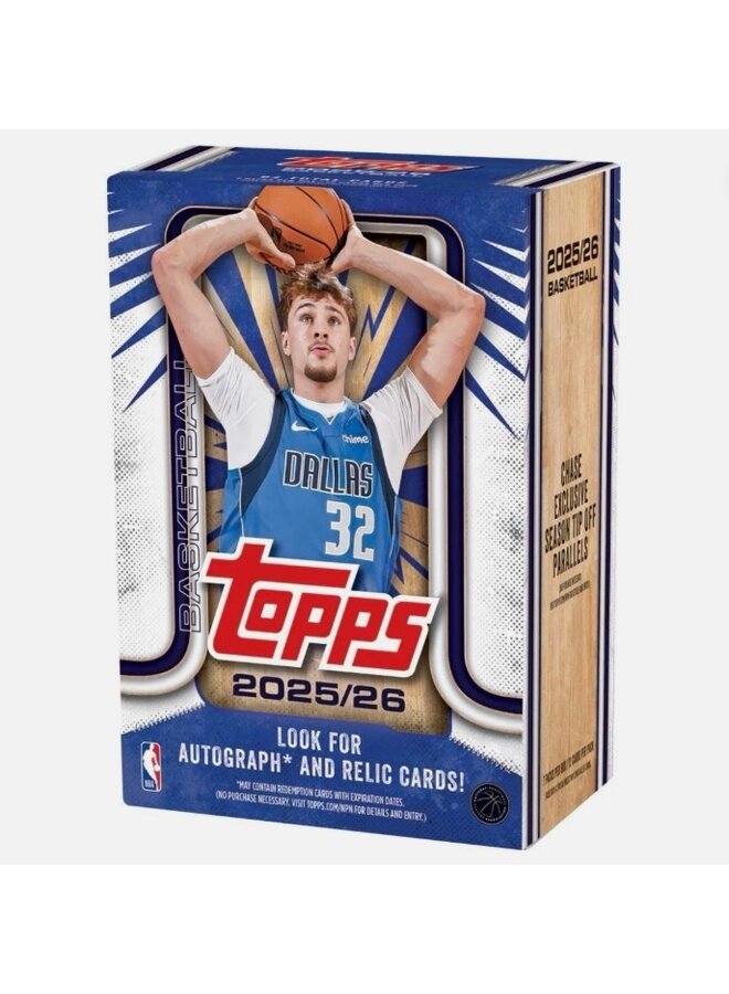 2025 TOPPS BASKETBALL - 12 CARDS PER PACK 7 PACKS PER BOX BLISTER PACK