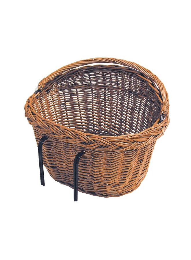 BASIL DETROIT BASKET - FRONT OR REAR  BROWN