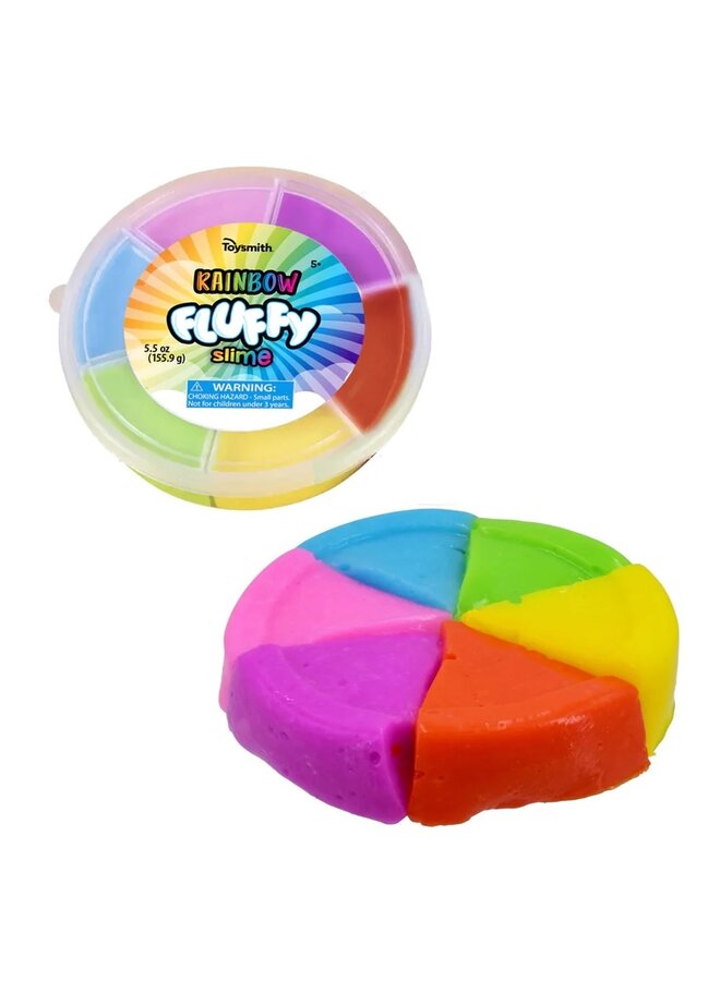 TOYSMITH RAINBOW FLUFFY SLIME