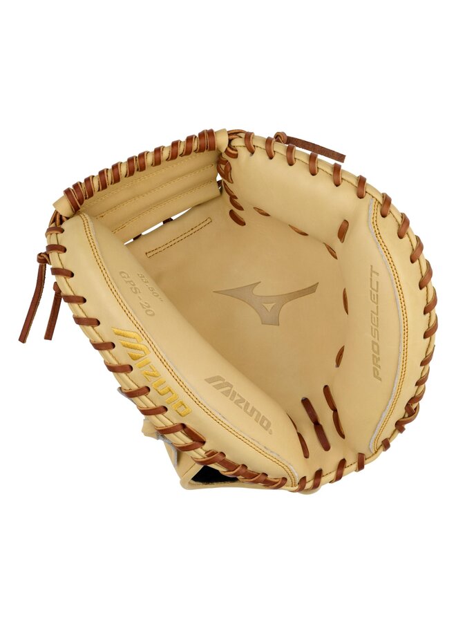 MIZUNO GPS 20 PRO SELECT CATCHERS MITT 33.5" CAMEL