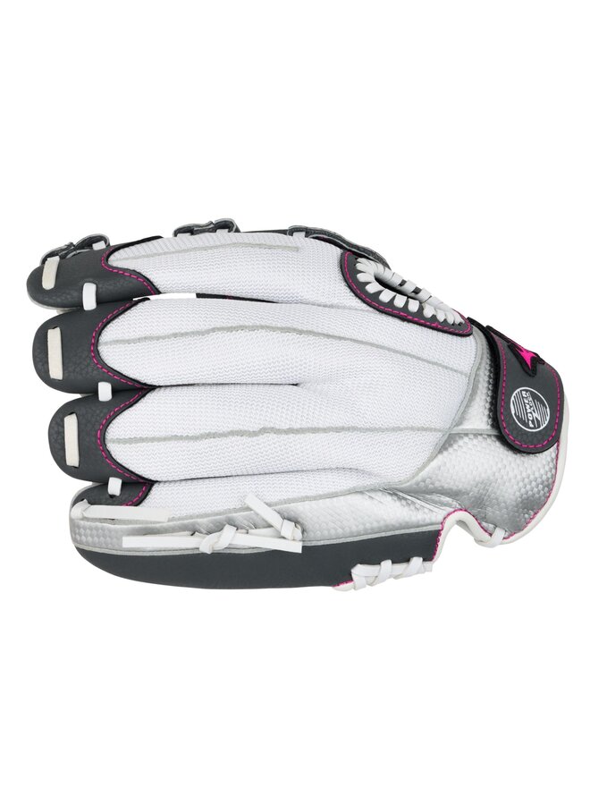 MIZUNO PROSPECT SERIES FINCH YOUTH BASEBALL GLOVE 11.5" WHITE-GREY RHT
