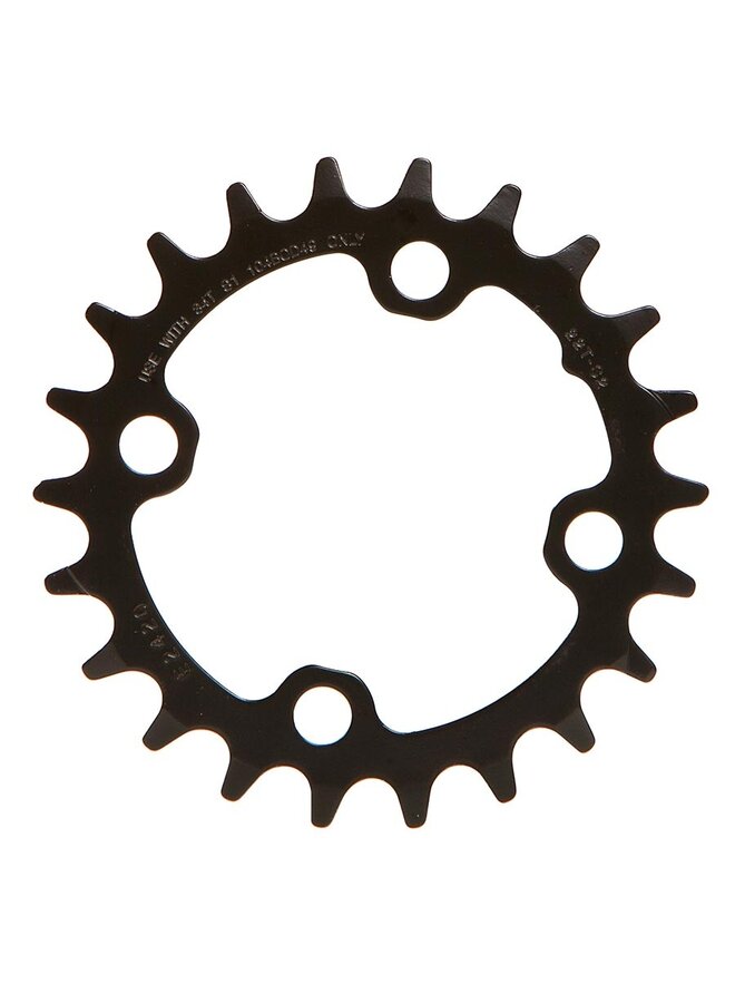 SRAM  22t  10 sp  64-BCD 4 Bolt, Single Chainring, Steel, Black
