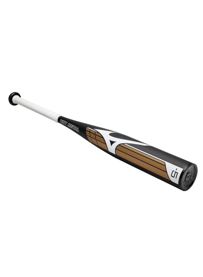 2025 MIZUNO B26-HOT METAL  BLACK GOLD-  BASEBALL BAT