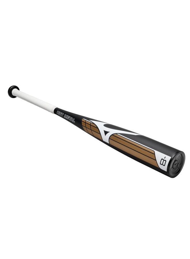2025 MIZUNO B26-HOT METAL  BLACK GOLD-  BASEBALL BAT