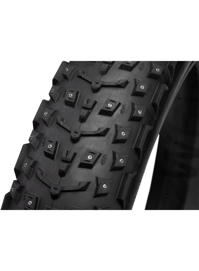 45NRTH Dillinger 5 Tire - 27.5 x 4.5, Tubeless, Folding, Black, 120 TPI, 252 Concave Carbide Aluminum Studs