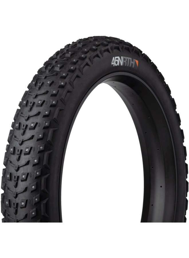 45NRTH Dillinger 5 Tire - 27.5 x 4.5, Tubeless, Folding, Black, 120 TPI, 252 Concave Carbide Aluminum Studs