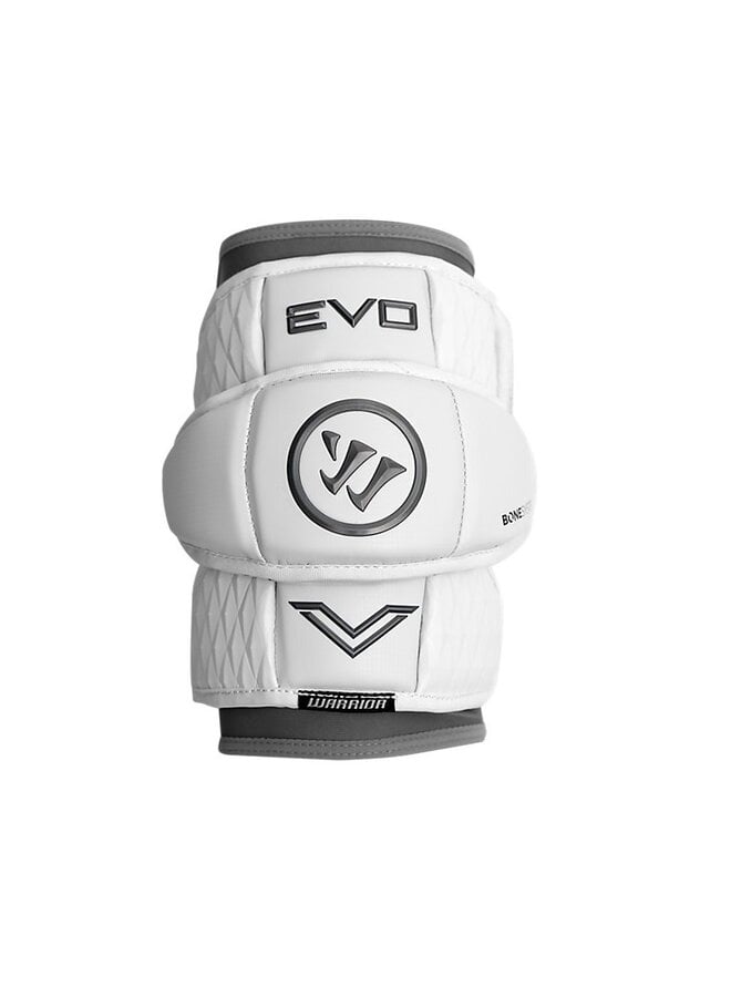 2026 WARRIOR EVO V LACROSSE ELBOW PAD - WHITE  SR LARGE