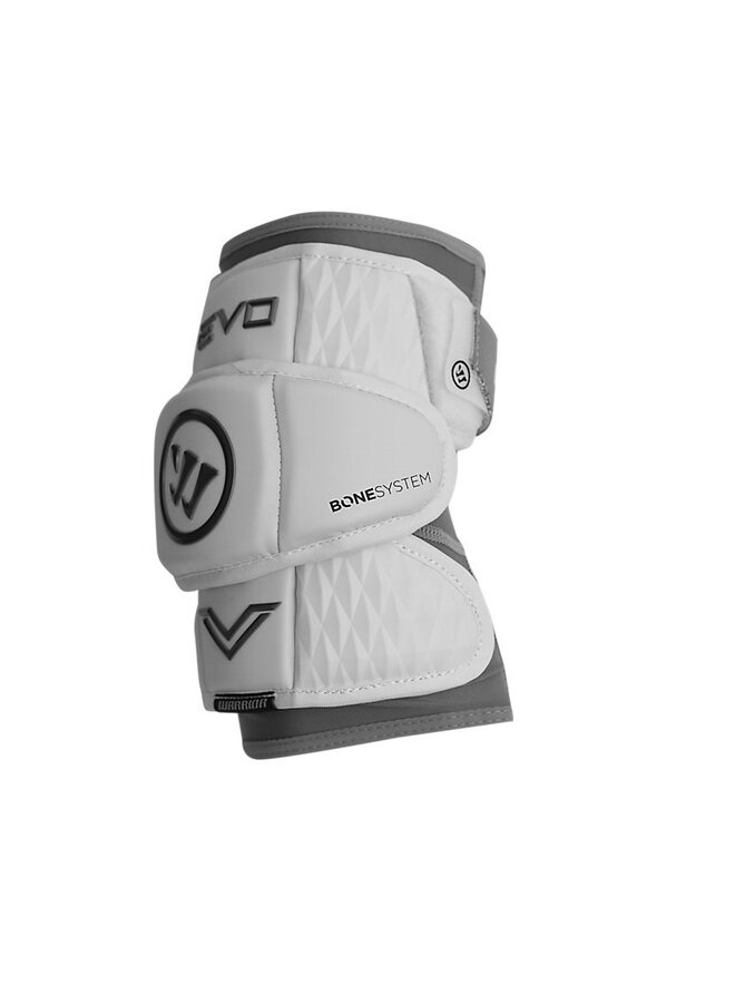 2026 WARRIOR EVO V LACROSSE ELBOW PAD - WHITE  SR LARGE