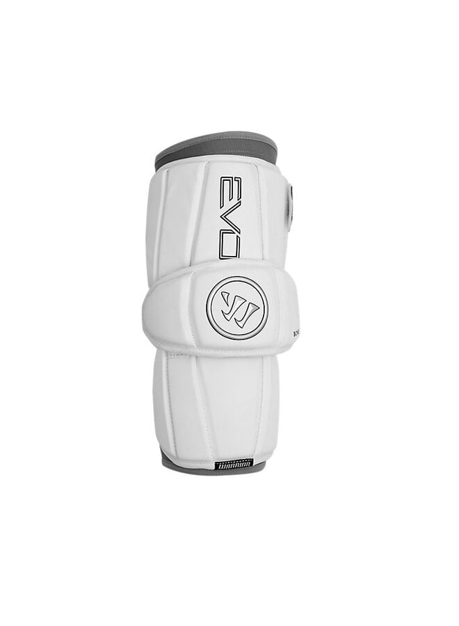 2026 WARRIOR EVO LACROSSE ARM PAD - WHITE  SR LARGE