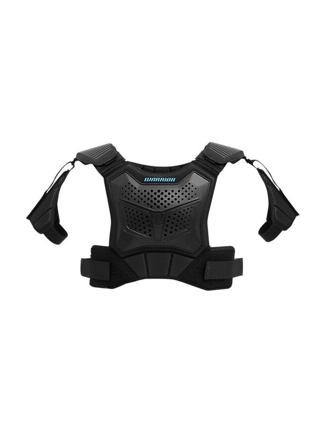 2026  WARRIOR EVO RISE LACROSSE SHOULDER PAD - BLACK YTH SM