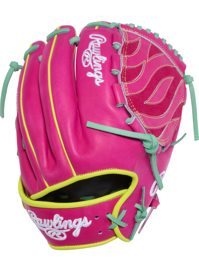 RAWLINGS HOH GOLD GLOVE 12" BASEBALL GLOVE JAN 2026 GOTM PINK / GREEN