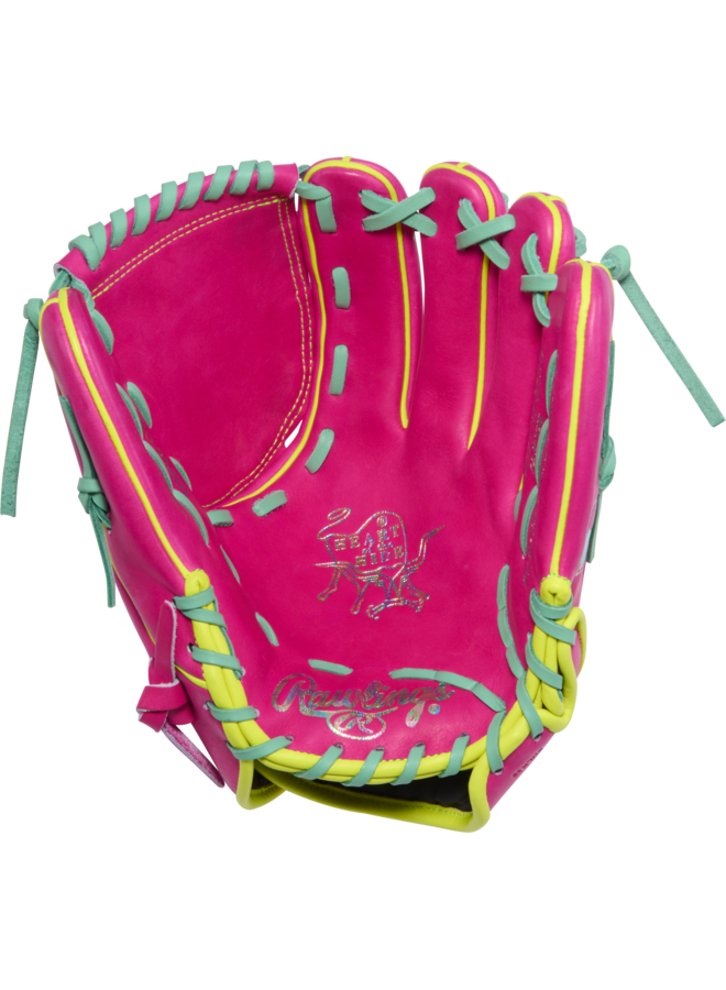 RAWLINGS HOH GOLD GLOVE 12" BASEBALL GLOVE JAN 2026 GOTM PINK / GREEN