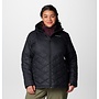 COLUMBIA WOMENS HEAVENLY HOODED JACKET BLACK 2XL