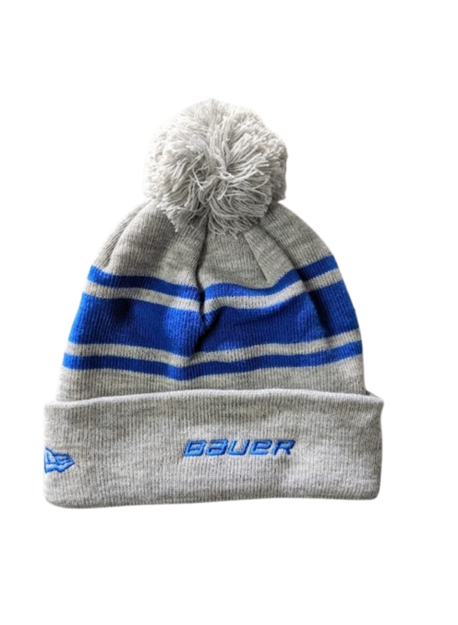 BAUER NEW ERA TEAM TOQUE  ROYAL POM POM