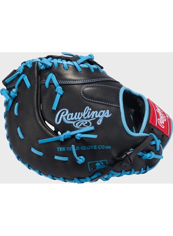 RAWLINGS R9 SERIES BASEBALL FIRST BASE MITT 13" RHT BLACK-BLUE
