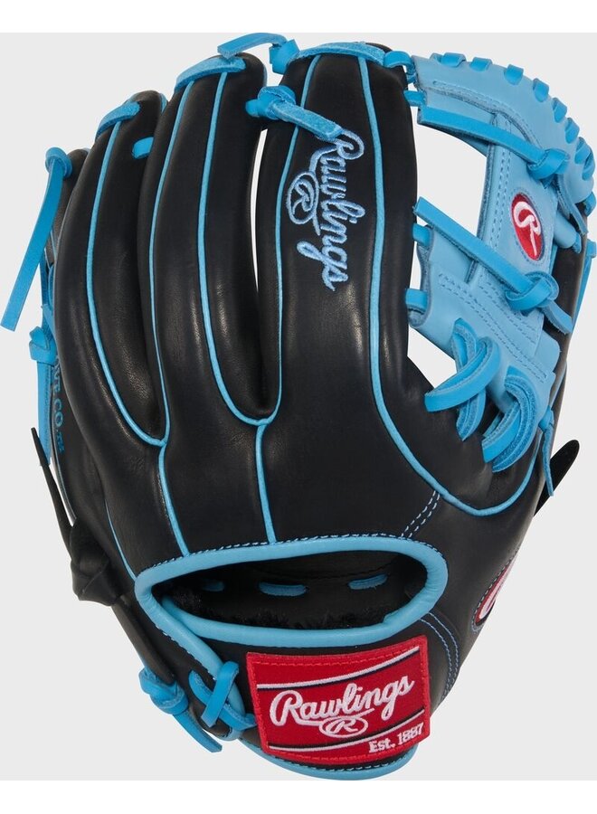 RAWLINGS R9 BASEBALL GLOVE 11.5" RHT BLACK-BLUE
