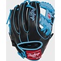 RAWLINGS R9 BASEBALL GLOVE 11.5" RHT BLACK-BLUE