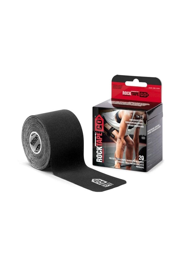 ROCKTAPE GO EXTRASTICKY PRE CUT KINESIOLOGY TAPE