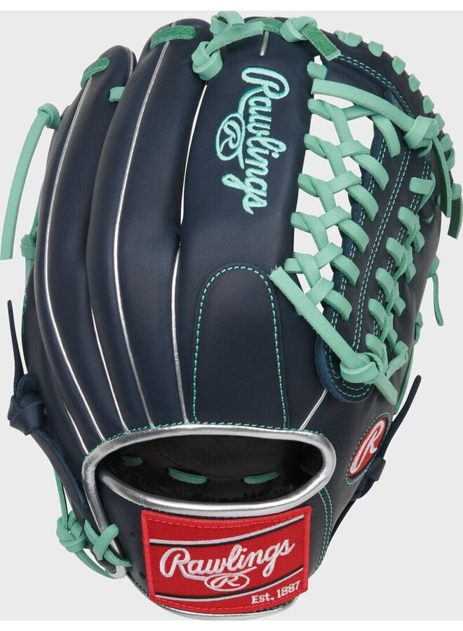 RAWLINGS R9  BASEBALL GLOVE 11.75" RHT NAVY-MINT